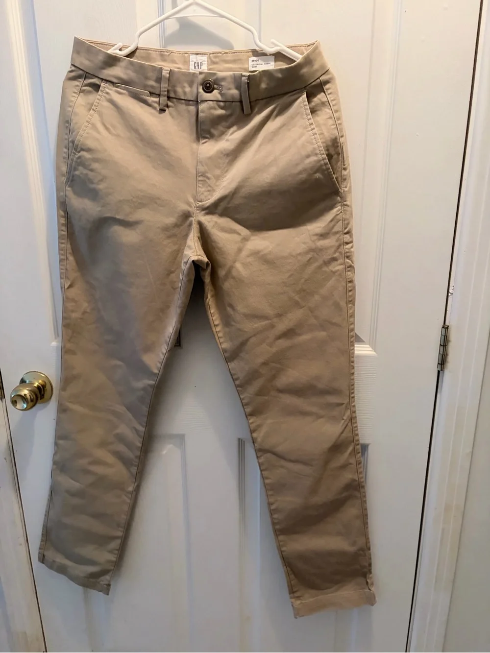 GAP Men’s Slim Fit Chino Pants in Light Khaki